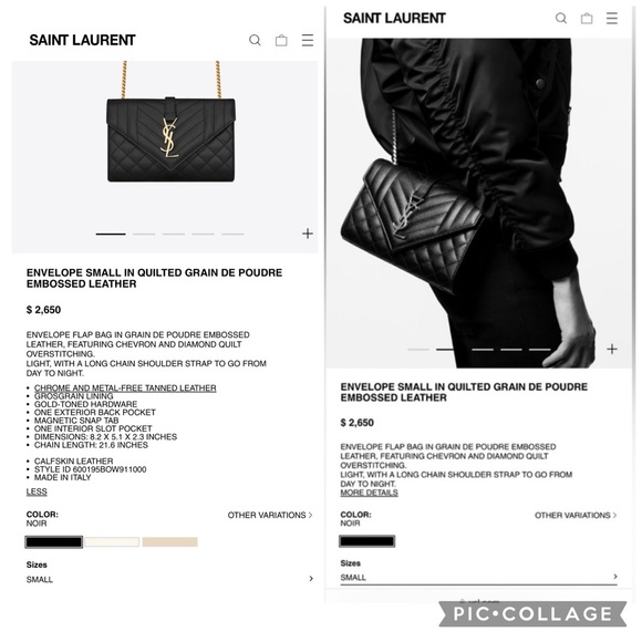 A114- π― % authentic Small YSL Envelope Shoulder bag - Picture 17 of 17